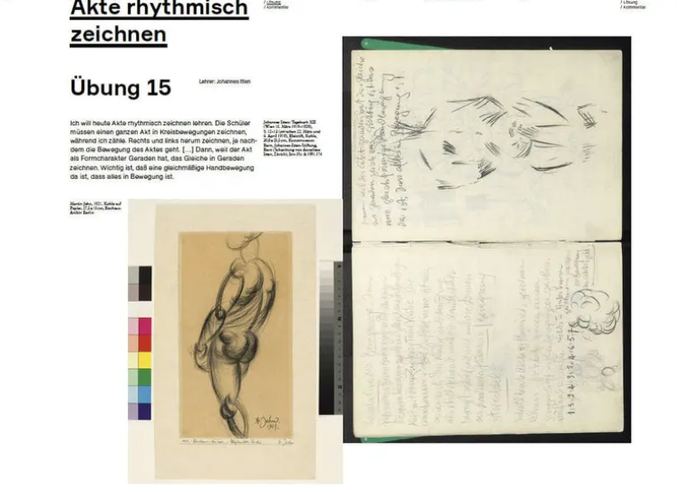 bauhaus-archiv | original bauhaus übungsbuch | deutsch