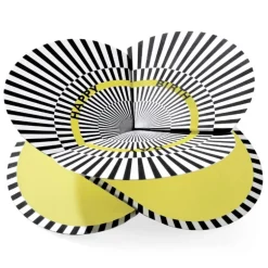 faltkarte | optical gelb, happy birthday – design kirstin hoevermann