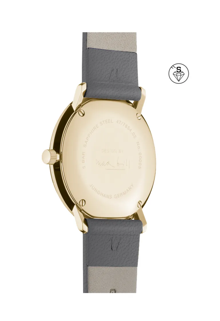 junghans | ø 32,7mm, vergoldet | design max bill