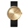 leff | tube watch, ø 42mm, messing | design piet hein eek