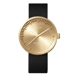 leff | tube watch, ø 42mm, messing | design piet hein eek