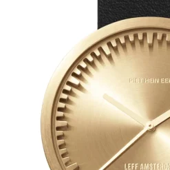 leff | tube watch, ø 42mm, messing | design piet hein eek