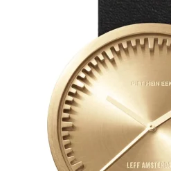 leff | tube watch, ø 38mm, messing | design piet hein eek