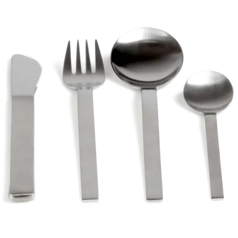 mono a besteck | 4-teilig, messer kurze klinge – design peter raacke